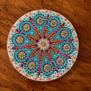 Bejeweled Flower Coaster